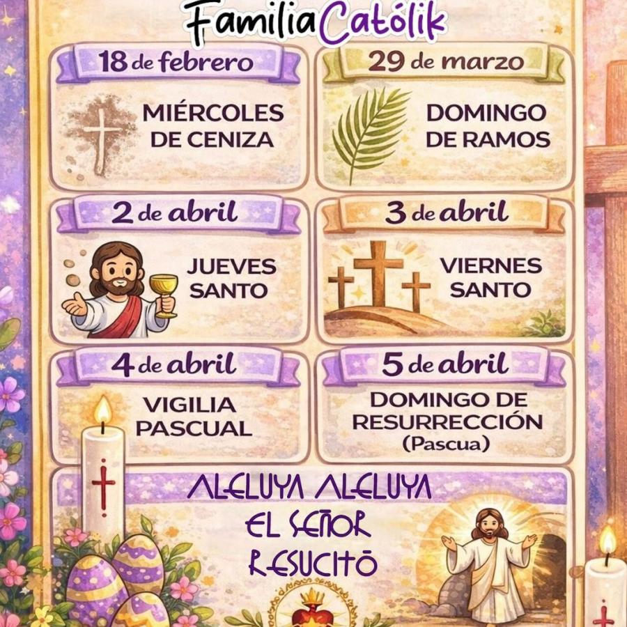 Calendario de Cuaresma 2026