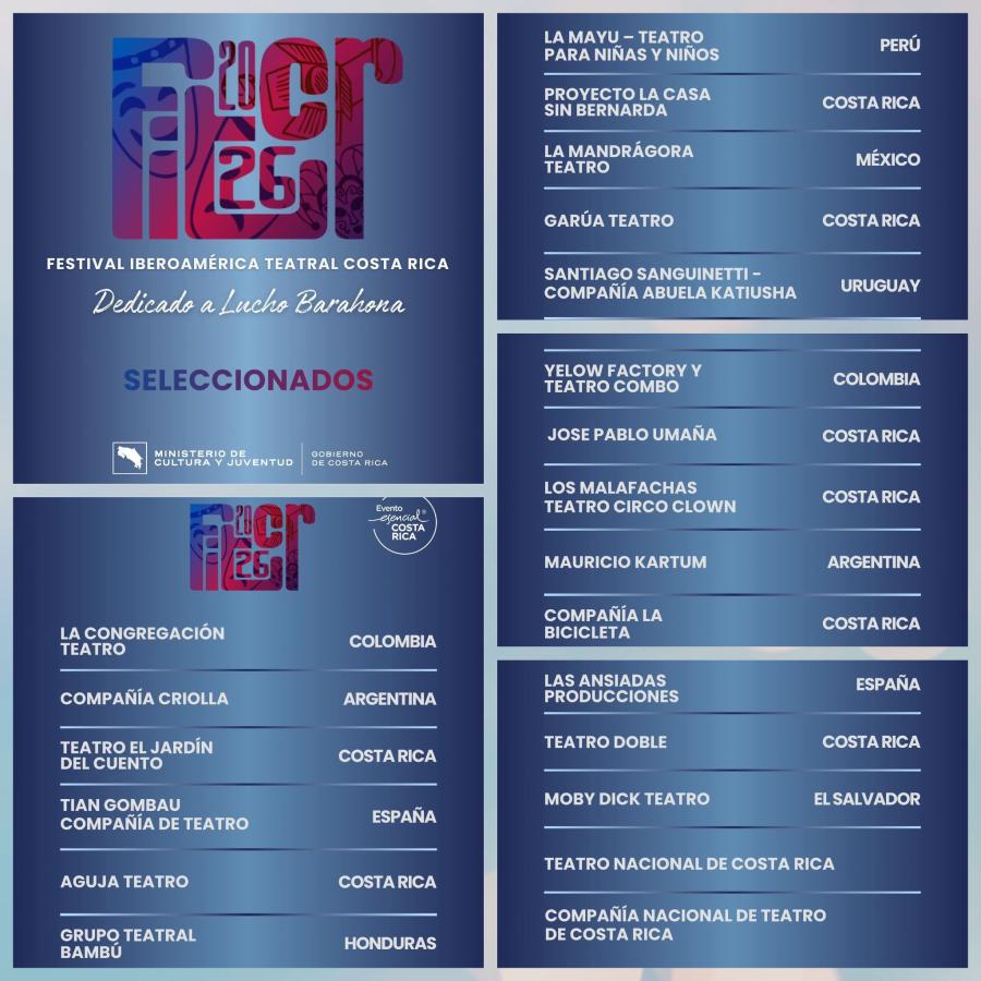 La bandera de Honduras en Costa Rica, de la mano de bambú, en el I Festival Iberoamérica Teatral 