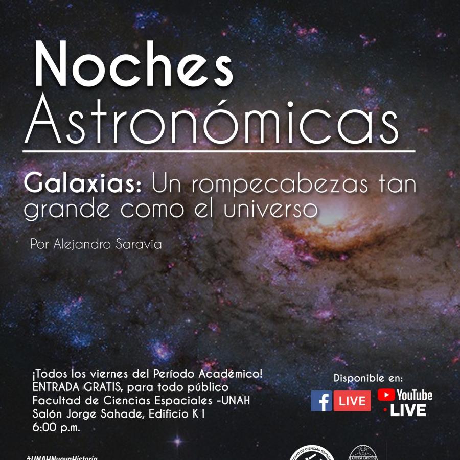 Noche Astronómica: “Galaxias: un rompecabezas tan grande como el universo” 