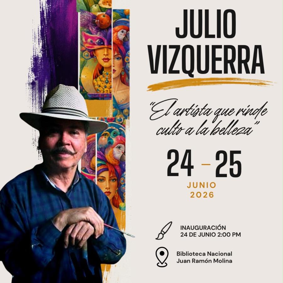 Exposición pictórica: Julio Vizquerra “El artista que rinde culto a la belleza”
