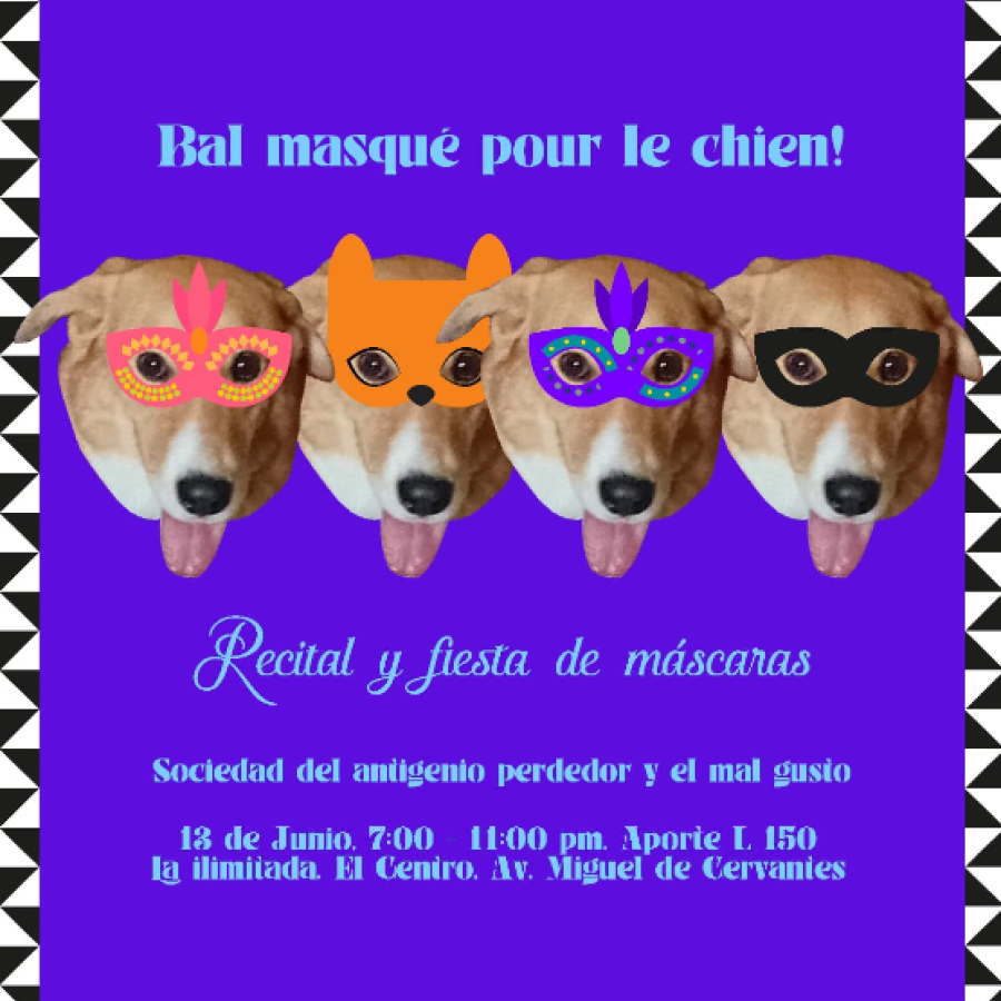 Recital y fiesta de máscaras