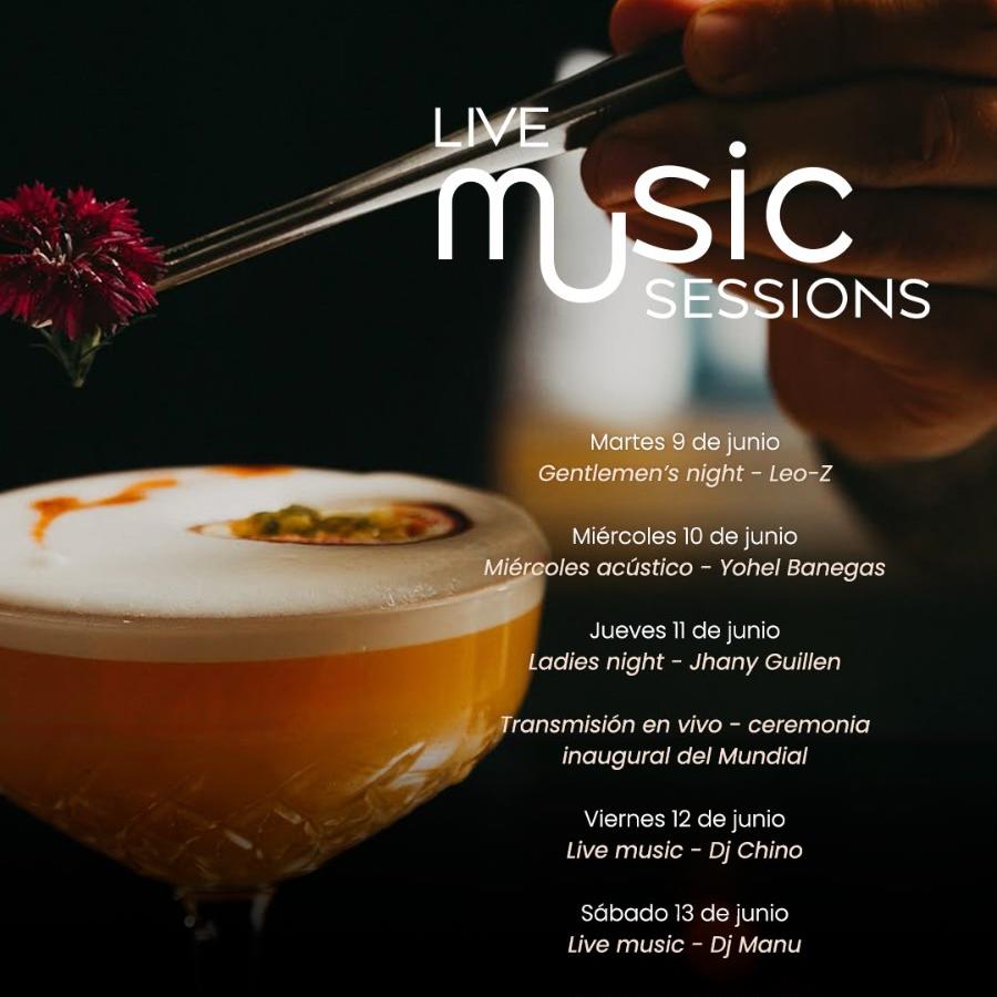 Live Music Sessions: Agenda de entretenimiento y música