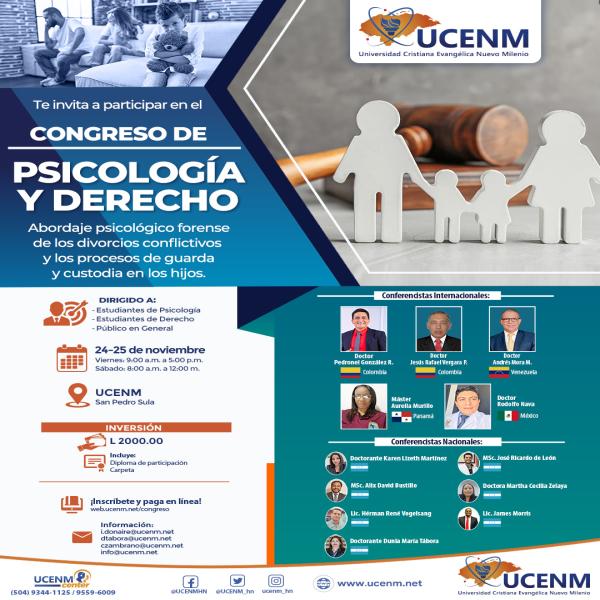 Congreso de Psicología y Derecho "Abordaje psicológico forense de los divorcios conflictivos y los procesos de guarda y custodia"