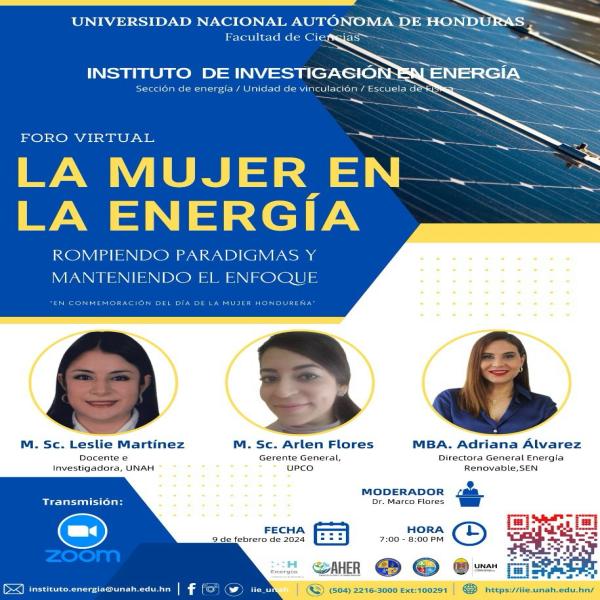 Foro virtual: La Mujer en Energía 