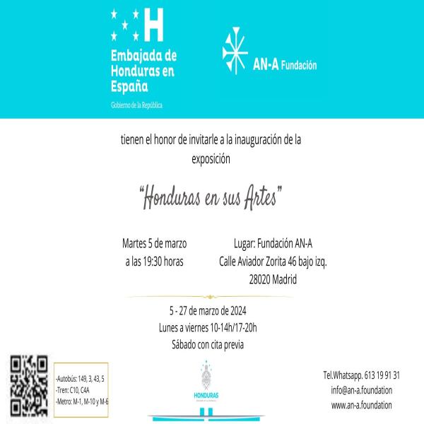 Inauguración de la exposición “Honduras en sus Artes” 