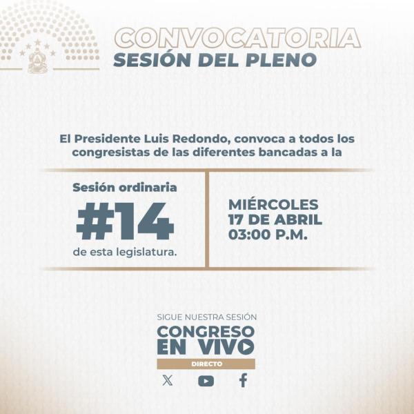 Congreso Nacional: Sesión Ordinaria #14