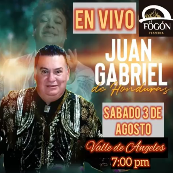 Juan Gabriel de Honduras en vivo 