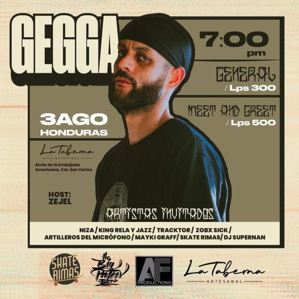 Gegga en concierto 