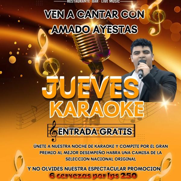 Jueves de Karaoke con Amado Ayestas 