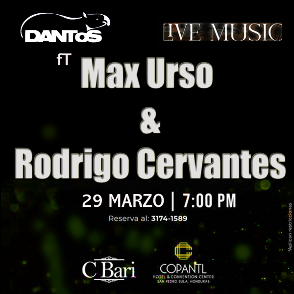 Dantos Ft Max Urso y Rodrigo Cervantes en Concierto