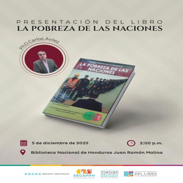 Presentación del Libro "La Pobreza de las Naciones" de PhD. Carlos Avilez