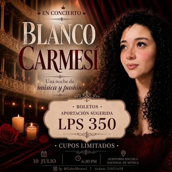 Blanco Carmesí en concierto 