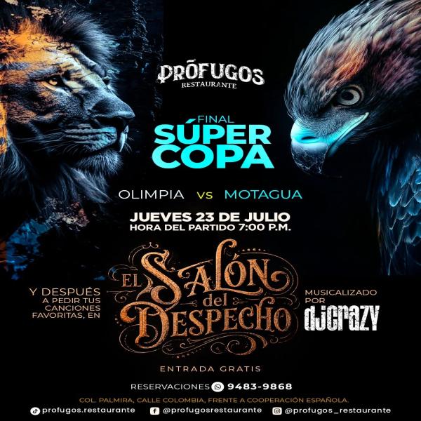 Este JUEVES disfruta la ¡FINAL de la SÚPERCOPA en pantalla gigante 